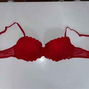 Victoria's Secret Vibrant Red Lace Bra